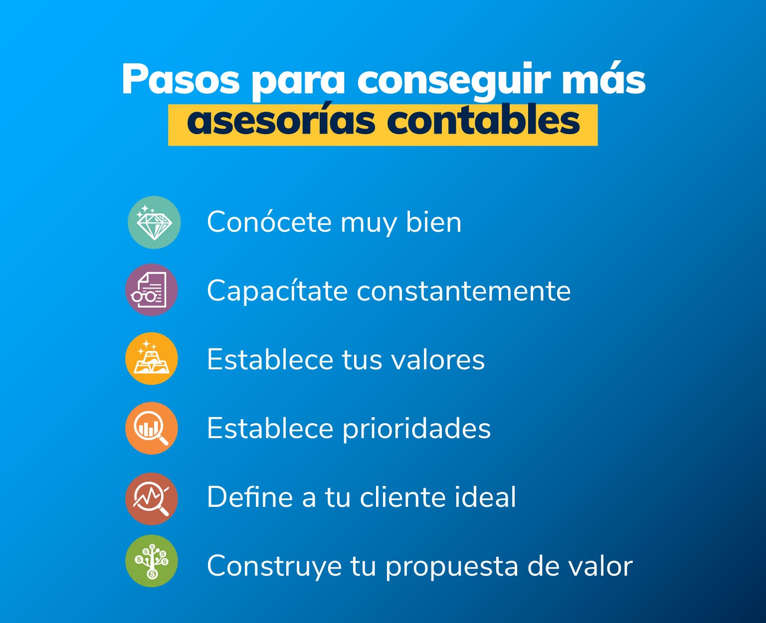 Consejos para conseguir más asesorías contables