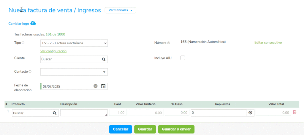 SF-Pantalla-nueva-factura-electronica Siigo Nube