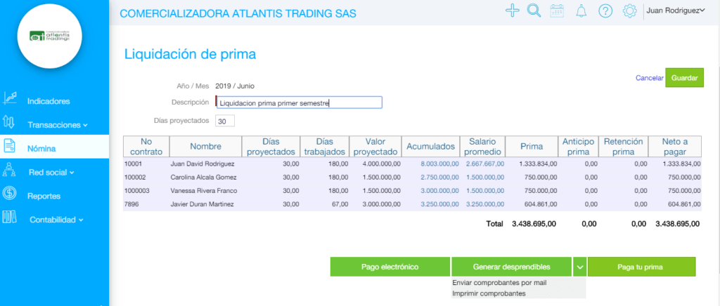 Capturaprima siigo prima de servicios