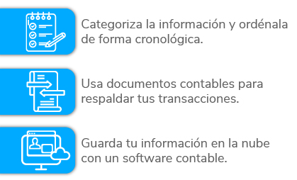 evitar pérdida de información contable 